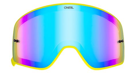 O'neal b-50 goggle spare lens yellow frame mirror blue lens