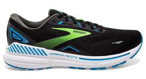 Chaussures running brooks adrenaline gts 23 large noir vert bleu homme