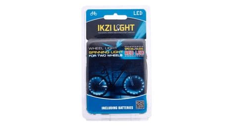 Ikzi lumière de roue lumineuse spinning light 20 led batterie rouge