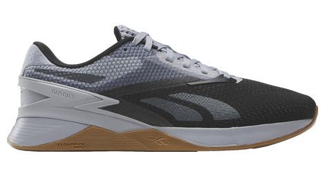 Chaussures de cross training unisexe reebok nano x3 noir gris gum