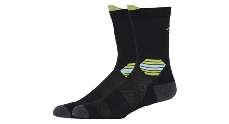 Chaussettes unisexe asics fujitrail run crew noir vert