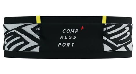 Compressport free belt pro negro/blanco