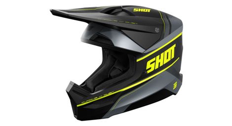 Casque Integral Shot Furious Adulte Dust Jaune Fluo Mat
