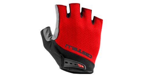 Gants courts unisexe castelli entrata v rouge