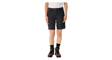 Pantalón corto de senderismo vaude neyland negro para mujer