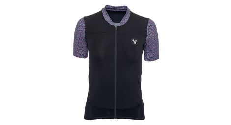 Maillot manches courtes femme lebram aspin noir bleu rose