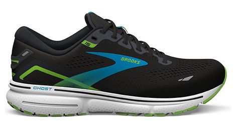 Brooks ghost 15 running shoes black blue green men's 43