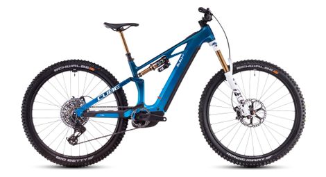Cube stereo hybrid one44 hpc at 800 electric full suspension mtb sram x0 eagle axs 12s 800 wh 29'' actionteam blue 2025