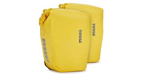 Thule shield pannier 25l coppia di borse bici (50l) gialle