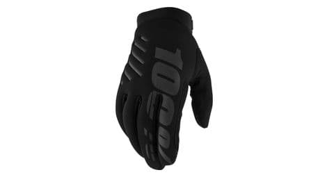 Zwarte 100% brisker long gloves