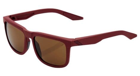 Lunettes 100 blake soft tact rouge lentilles bronze