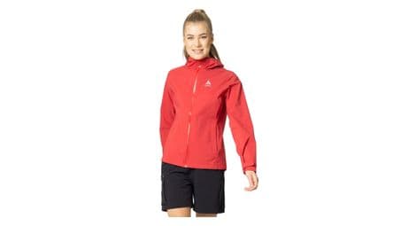 Chaqueta impermeable para mujer odlo aegis 2.5l rojo s