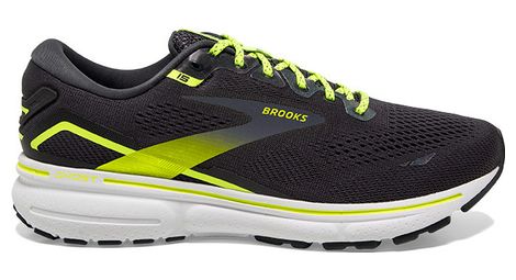 Brooks ghost 15 running shoes grey yellow men's