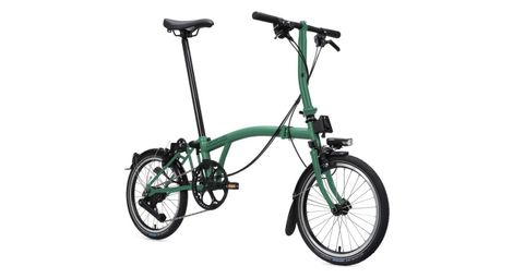 Vélo Pliant Brompton C-Line 12 Vitesses Guidon Bas Racing Green