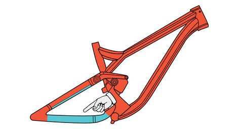 Protège-base ridewrap chainstay armor noir mat