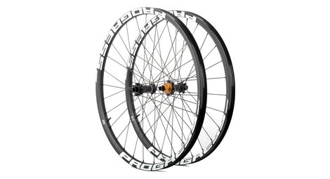 Paire de roues progress gpx nitro2 29  blanc | boost 15x110/12x148 mm | 6 trous | 1280 gr