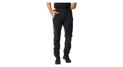 Pantalon softshell vaude scopi iii noir/jaune