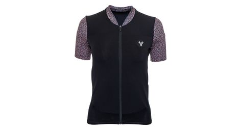 Maillot manches courtes femme lebram aspin noir orange