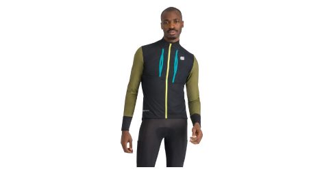 Herren sportful supergiara langarm jacke schwarz/grün/blau