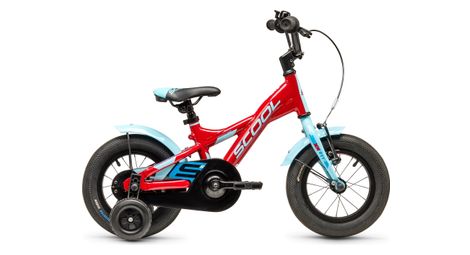 Vélo enfant S'COOL XXlite 1 vitesse - Rouge/Bleu clair