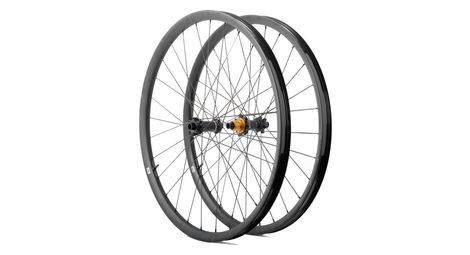 Paire de roues progress gpx nitro2 29  noir | boost 15x110/12x148 mm | 6 trous | 1280 gr