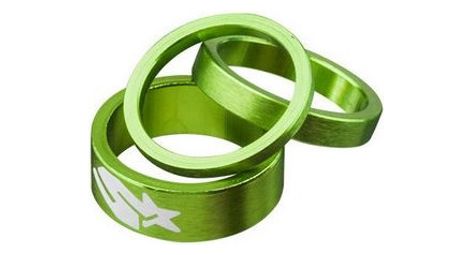 Spank kit de 3 entretoises de direction tweet tweet 1 1 8 vert