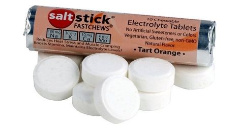 Pastilles electrolyte à croquer saltstick fastchew - saveur orange - 10 pastilles