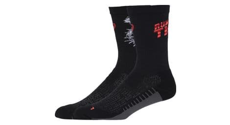 Asics performance run crew unisex socks black red 47-49