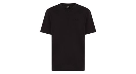 camiseta de manga corta oakley relax v neck para hombre negra