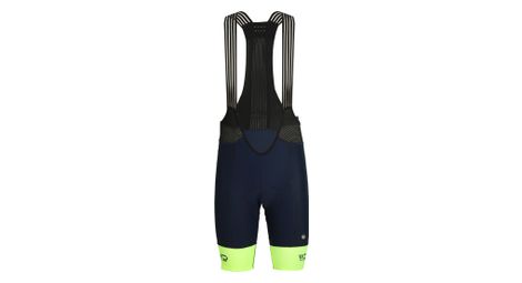 Cuissard vélo homme DRAFT bleu/jaune