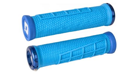 Poignées odi elite flow bleu lock-on bleu