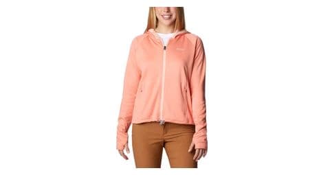 Columbia boundless trek grid orange fleece women s