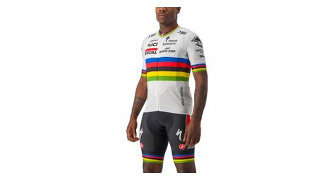 Maillot manches courtes castelli competizione 2 soudal quick step 2023 blanc