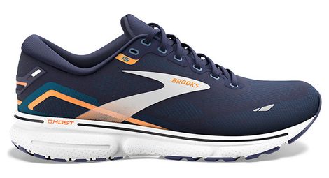 Chaussures Running Brooks Ghost 15 Large Bleu Orange Homme