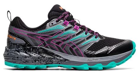 Chaussures de trail femme asics gel trabuco terra gris noir