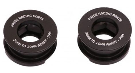 Kit d'Adaptateurs Pride Racing 20mm / 10mm Noir