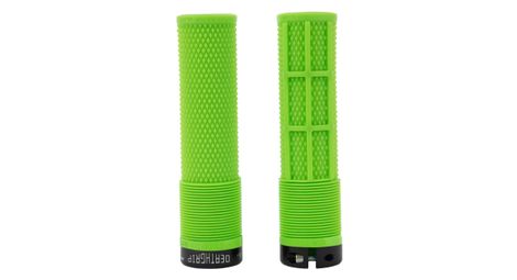 Dmr deathgrip flangeless grips sick green