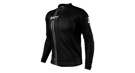 Maillot manches longues shot unlimited zip noir - taille softgood - large