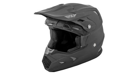 Casco fly racing toxin mips sólido negro mate niños kid m (49-50 cm)