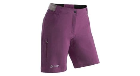 Maier sport norit regular pantalones cortos de senderismo para mujer morado