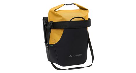Panier et sacoche de porte bagages vaude urban cargo 25l jaune