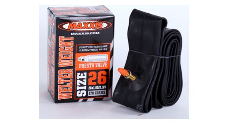 Maxxis chambre a air welter weight 26x1 00 1 25 valve presta 48mm