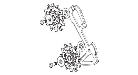 Kit chape intérieur et galets sram dérailleur x01 / x1 11v