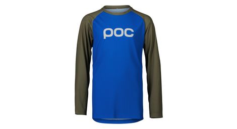 Maillot manches longues enfant poc essential mtb bleu / vert