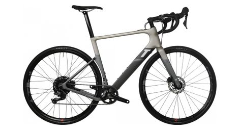 Gereviseerd product - elektrische gravel fiets 3t exploro racemax boost dropbar fulcrum shimano grx 11v 250 wh 700 mm gris satin 2022