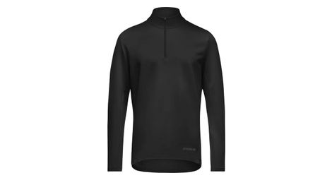 Camiseta de manga larga gore wear 1/4 zip everyday mid negro