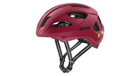 Casque ville uvex city stride mips rouge