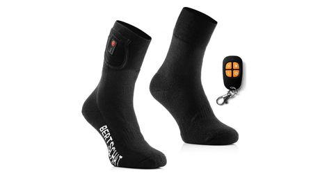 Chaussettes Chauffantes Noires - PRO | USB - Modèle Randonnée