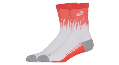 Chaussettes unisexe asics performance run crew rouge blanc