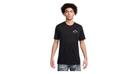 Camiseta nike dri-fit trail negra hombre